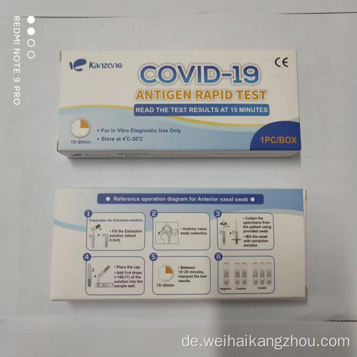 Covid 19 Antigen-Selbstprüfungs-Kits